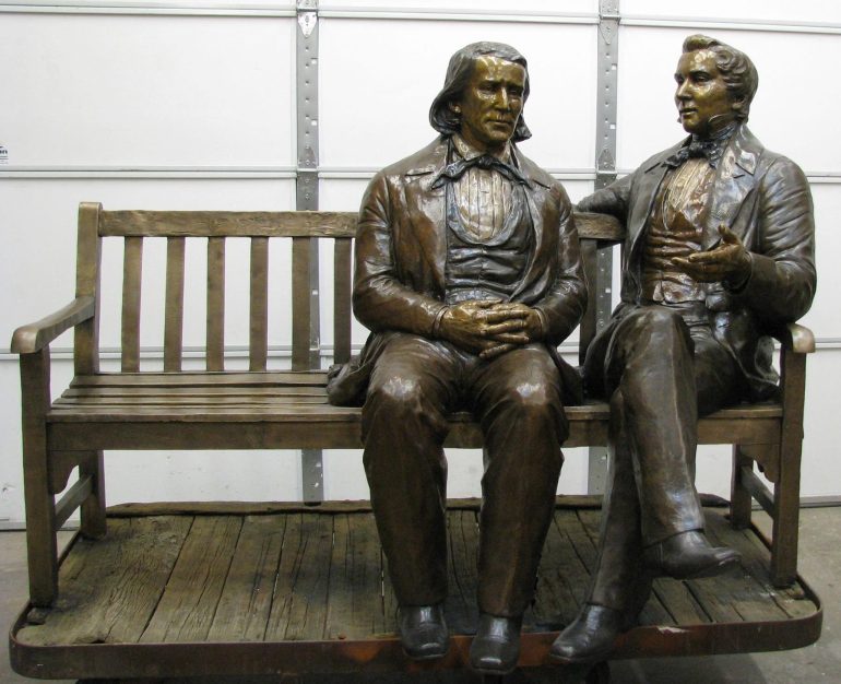 3 Charged in Theft of Joseph Smith, Brigham Young Statue