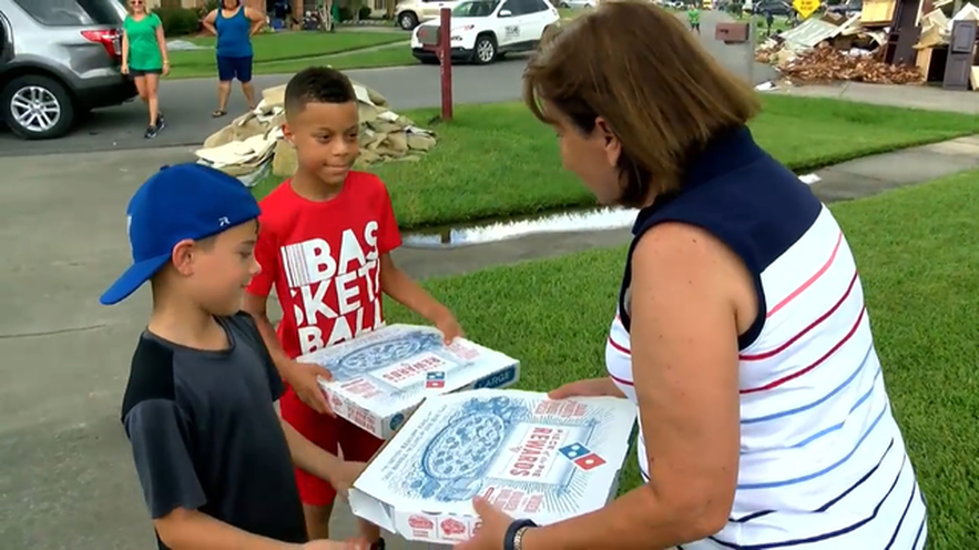 9 Year Old Member Of The Church Spent His Birthday Delivering 363 Pizzas To Louisiana Flood Victims