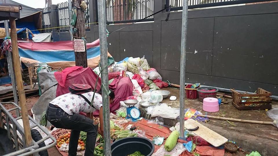 Outside LDS Chapel in Bataan Filled with Trash After Becoming a Small Marketplace