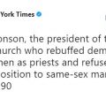 New York Times Disrespect Thomas S. Monson