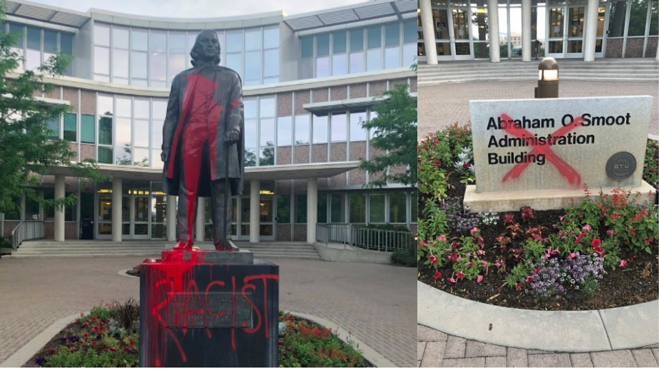 Brigham Young Statue on BYU Campus Vandalized