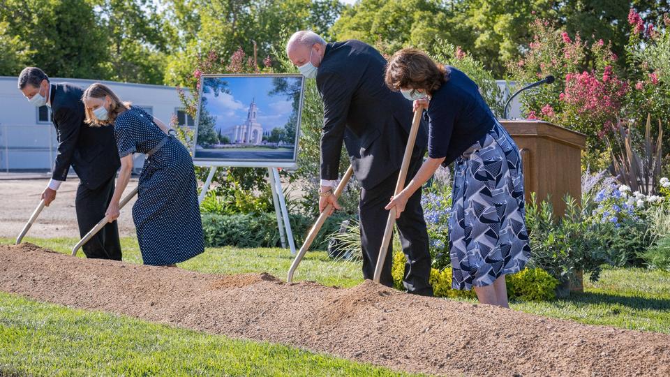Ground Broken for California’s 8th Temple Amid COVID-19 Restrictions