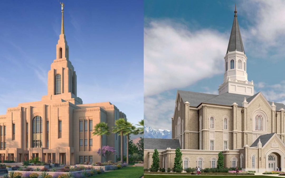 Church Announced Groundbreakings for 2 Utah Temples. See the Renderings Here