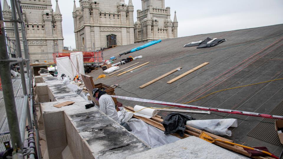 New Video Shows Latest Update to the Temple Square Renovation in May 2021