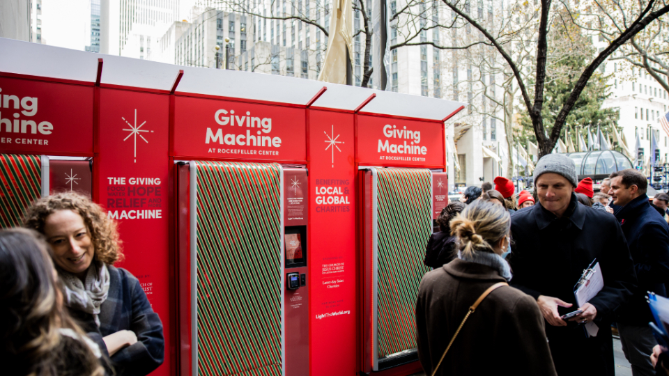 Church Launches Light the World Giving Machines in NYC’s Rockefeller Center