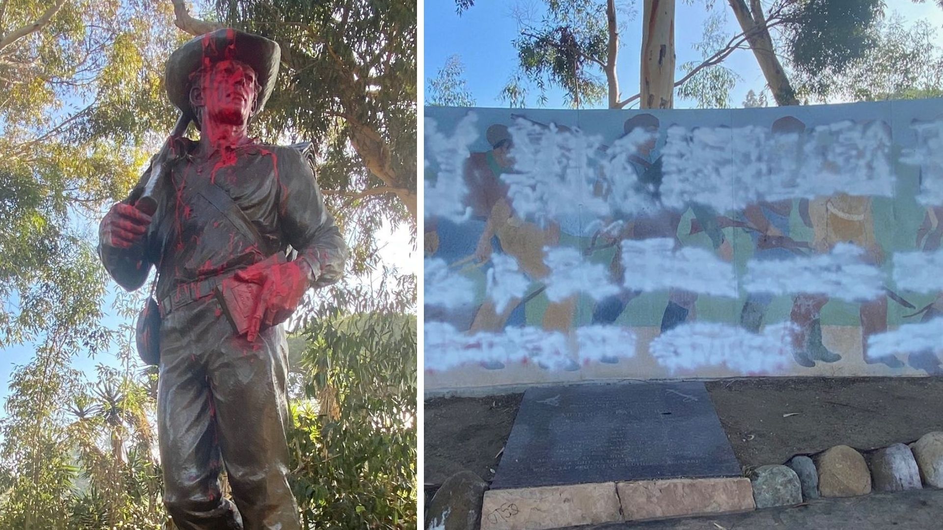Mormon Battalion Site vandalized with graffiti for the 3rd time