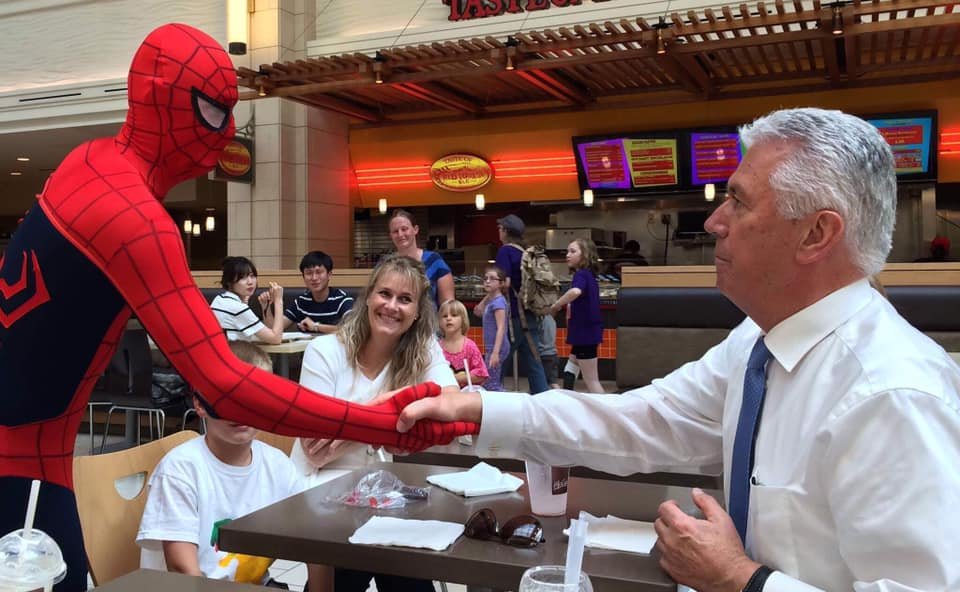 The life changing story behind the viral photo of Spiderman meeting Elder Uchtdorf