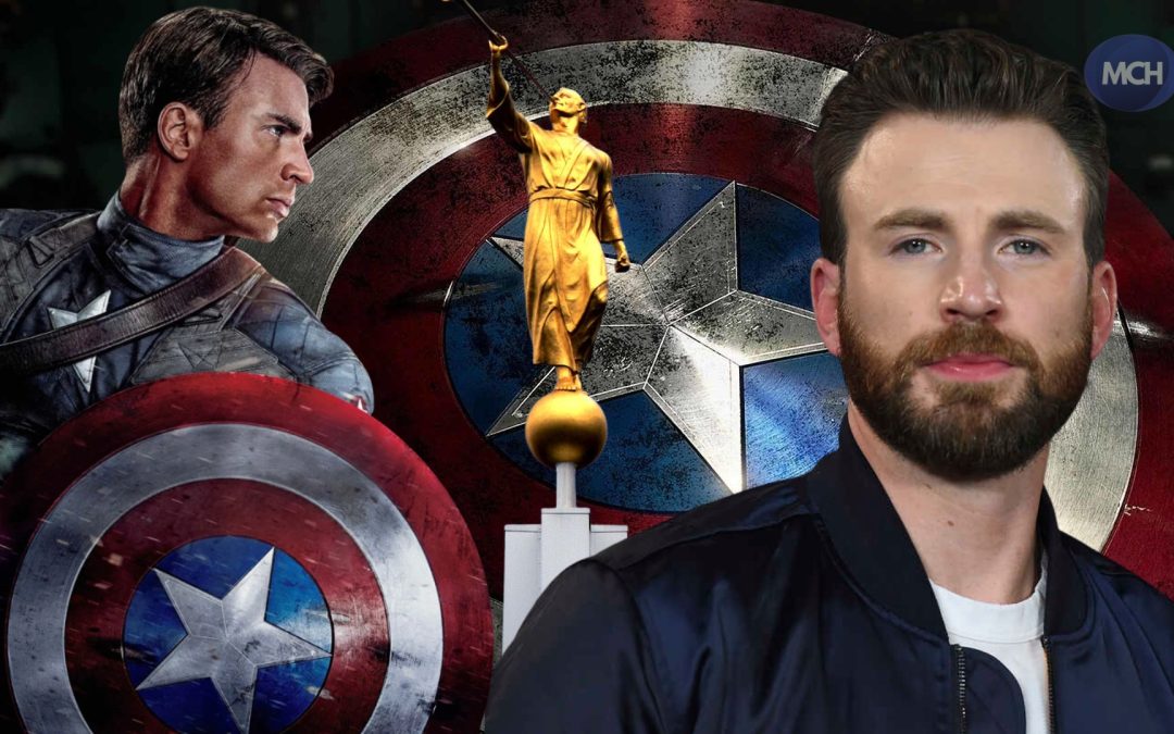 Chris Evans posted a photo of angel Moroni