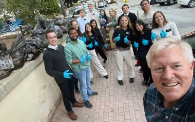 Young Latter-day Saints volunteer to clean streets and parks in Malta