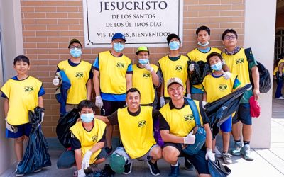 Christian youth lead community cleanup in Peru